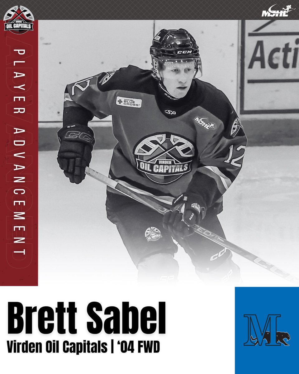 MJHL (@mjhlhockey) on Twitter photo #PlayerAdvancement | Congratulations to <a href="/OilCapsHockey/">Virden Oil Capitals</a> FWD Brett Sabel (โ04) who has committed to play <a href="/NCAAIceHockey/">NCAA Ice Hockey</a> at <a href="/MU_Mens_Hockey/">Marian Men's Hockey</a>. ๐ธ <a href="/Pederson_Photo/">Todd Pederson</a>
#MJHLHockey #PlayHereGoAnywhere #PlayerAdvancement | Congratulations to <a href="/OilCapsHockey/">Virden Oil Capitals</a> FWD Brett Sabel (โ04) who has committed to play <a href="/NCAAIceHockey/">NCAA Ice Hockey</a> at <a href="/MU_Mens_Hockey/">Marian Men's Hockey</a>. ๐ธ <a href="/Pederson_Photo/">Todd Pederson</a>
#MJHLHockey #PlayHereGoAnywhere