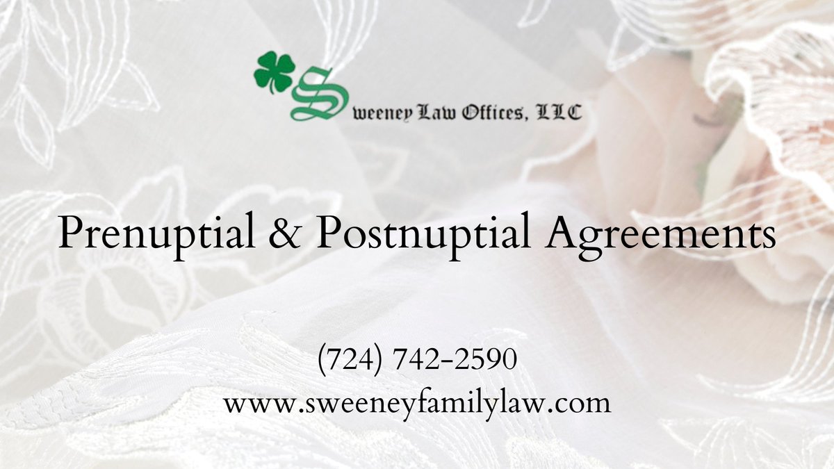 Planning your future together? 🤝 Protect your assets with prenuptial &amp; postnuptial agreements. Our Cranberry Township divorce attorneys are here to help. Call us at (724) 742-2590. 💻 Learn more: sweeneyfamilylaw.com/family-law-div…. #Prenup #Postnup #FamilyLaw