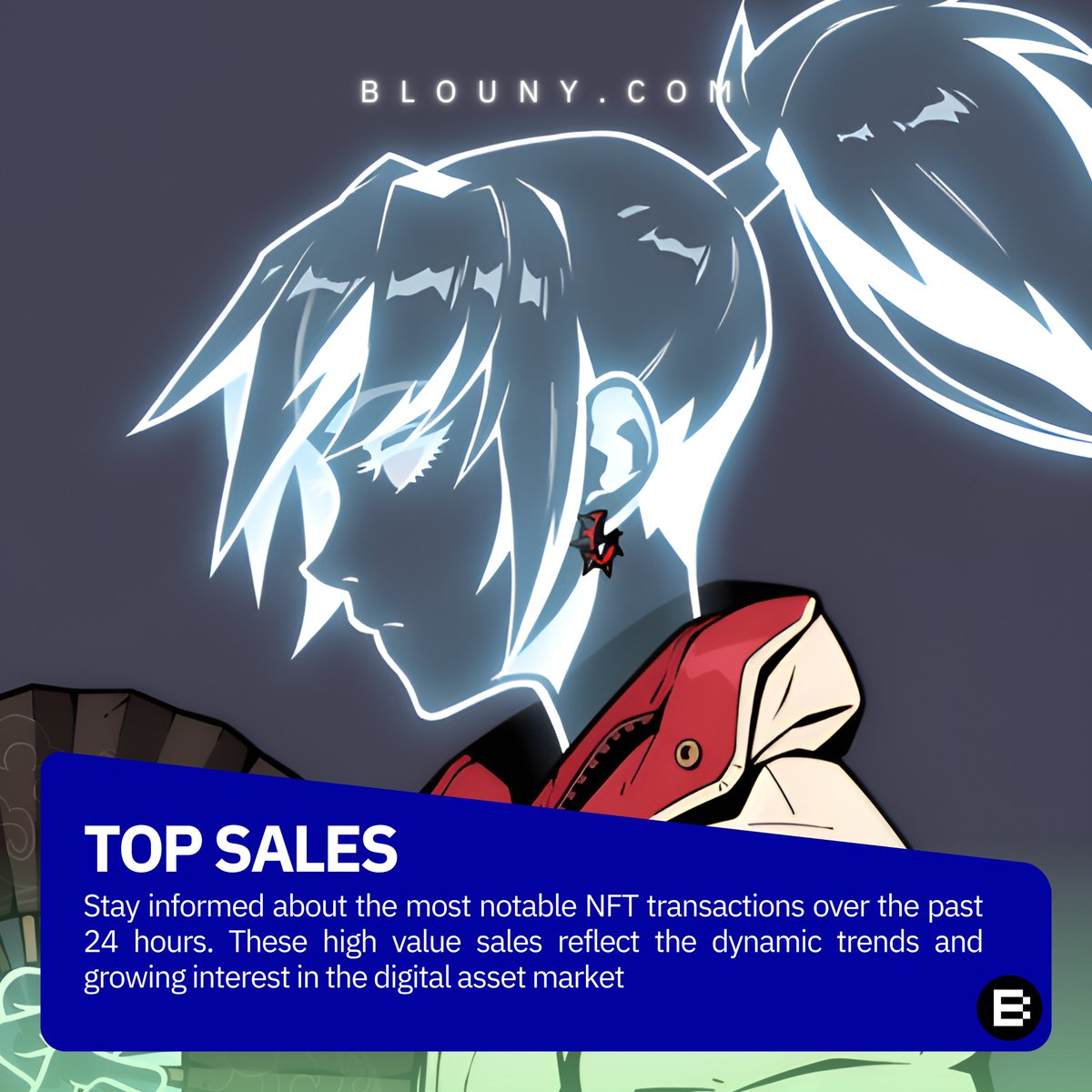 TOP NFT SALES - 24h🔥

- Azuki #6536 | Sold for Ξ80.0
- CryptoPunk #2033 | Sold for Ξ69.9
- CryptoPunk #5699 | Sold for Ξ59.0
- CryptoPunk #8619 | Sold for Ξ48.9
- CryptoPunk #3517 | Sold for Ξ42.7
- CryptoPunk #4229 | Sold for Ξ41.9
- CryptoPunk #705 | Sold for Ξ41.0
-