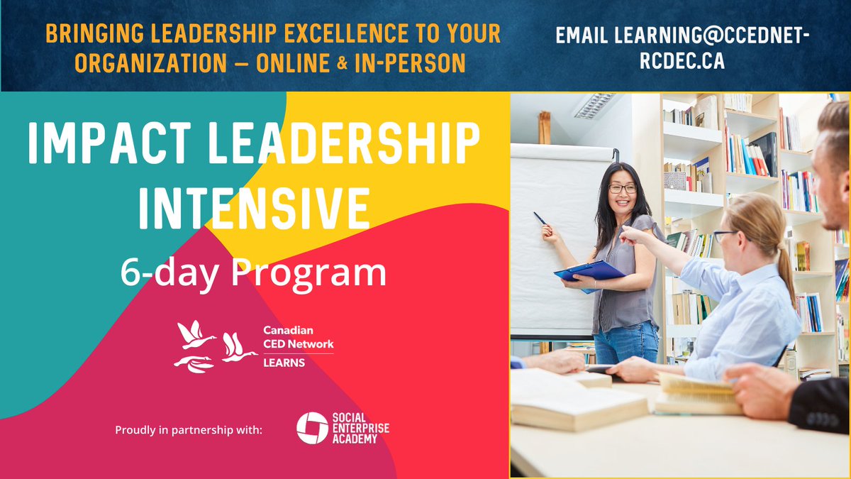 Are you looking to efficiently and effectively develop your skills as a change-maker? 

Join a community of leaders from across Canada to examine your leadership through 6 sessions. Early bird registration runs until March 14th.

ccednet-rcdec.ca/event/developi…