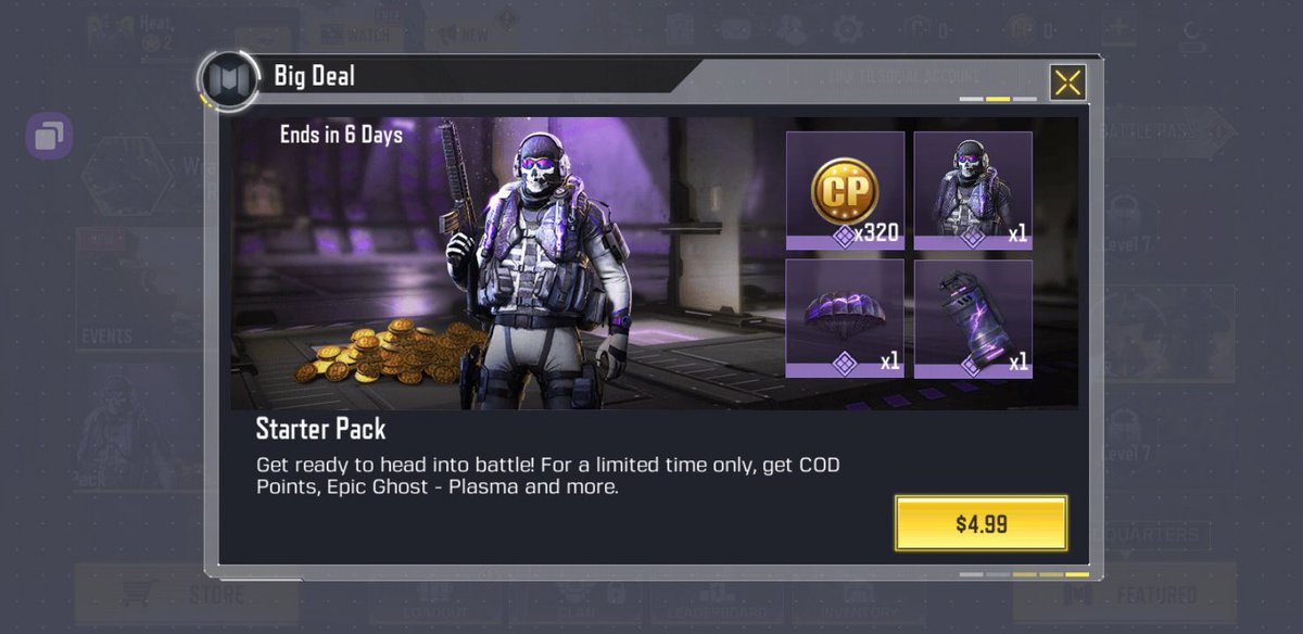 harry_veron's tweet photo. One of the best Ghost skins ever… and it NEVER returned?! 😱💜 @PlayCODMobile, it’s time to bring back Ghost - Plasma and make the community happy! 🎮👻

Who else wants this legendary skin back? Drop a 🔥 if you agree! 👇

#CODMobile #BringBackGhostPlasma https://t.co/1C8i098mDU
