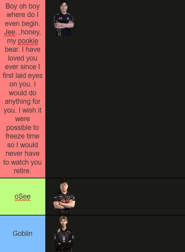 GarmourCS's tweet photo. Aura Tierlist https://t.co/ooaShO54Ld