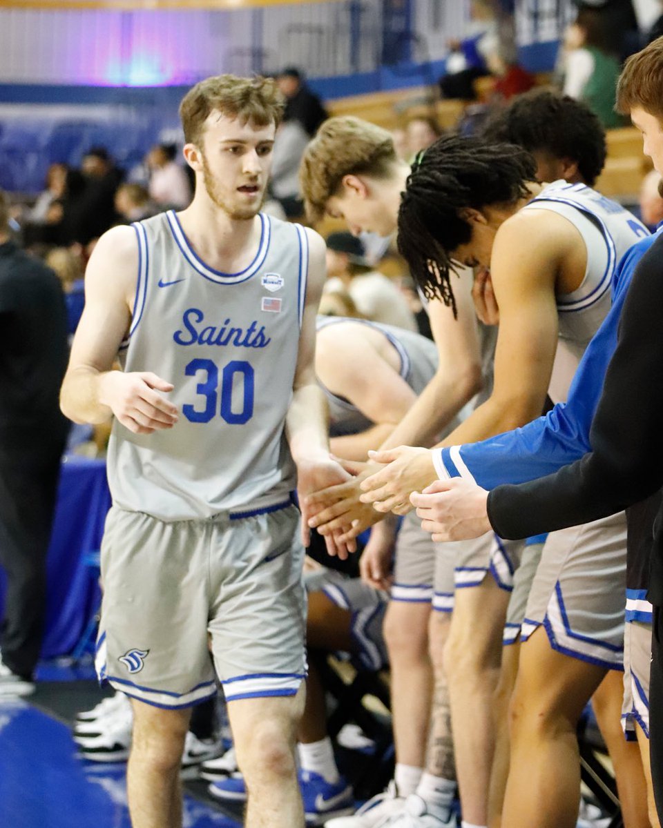 TMUMensBBall's tweet photo. 📸 | last night’s quarterfinals win. 

#LetsGoSaints https://t.co/kXSF3Uibrx