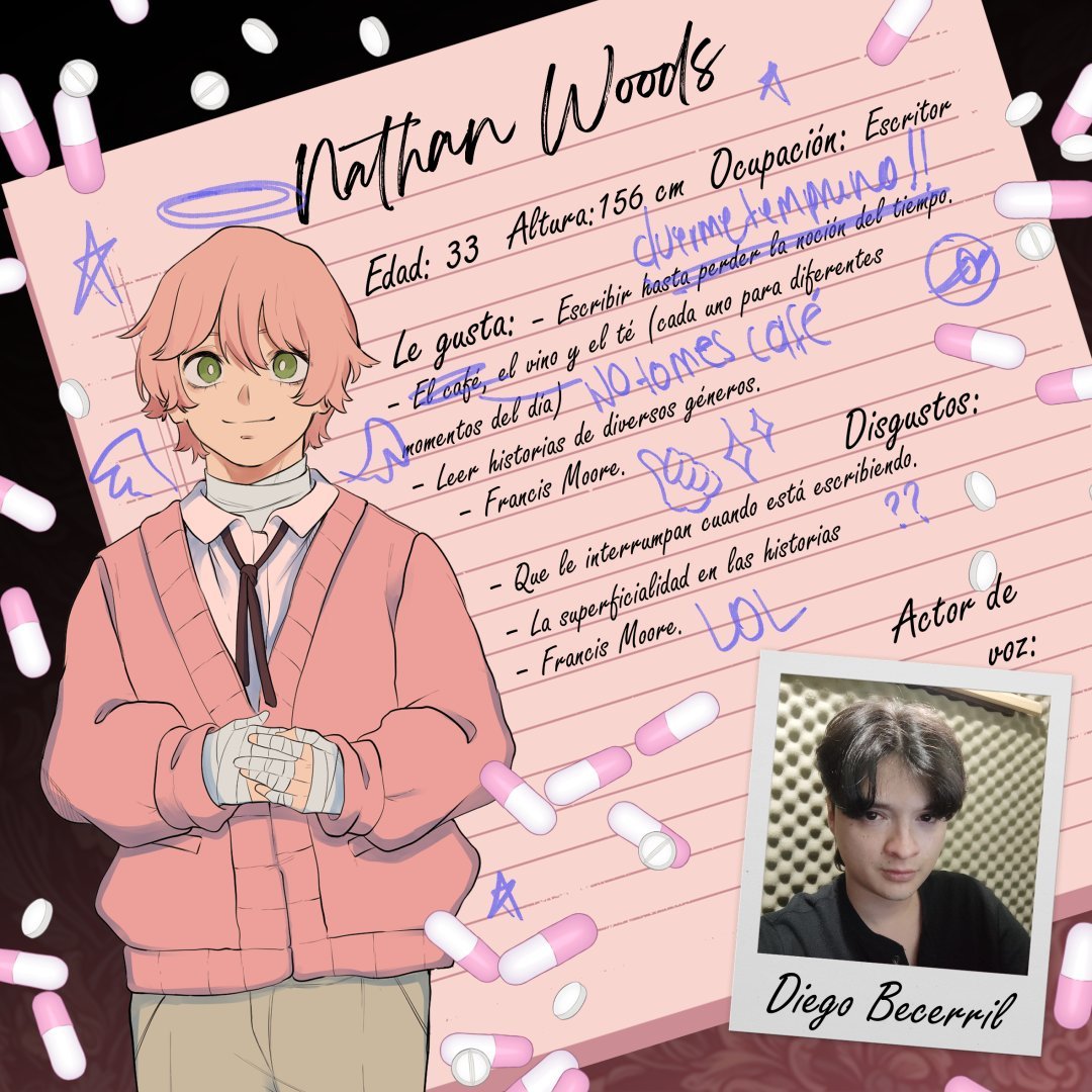 𝐉𝐢𝐠𝐨𝐤𝐮 𝐂𝐨𝐦𝐢𝐜𝐬 (@jigoku_comics) on Twitter photo Para futuros proyectos, entre ellos el visual novel de «My First BL Story», se contará con estos actores de voz. Agradezco mucho el apoyo que ha tenido esta obra.
🫐 Francis: <a href="/Julio_di_esto/">Julio di esto</a>
🍓Nathan: <a href="/DieGOH_Becerril/">Diego Becerril</a> Para futuros proyectos, entre ellos el visual novel de «My First BL Story», se contará con estos actores de voz. Agradezco mucho el apoyo que ha tenido esta obra.
🫐 Francis: <a href="/Julio_di_esto/">Julio di esto</a>
🍓Nathan: <a href="/DieGOH_Becerril/">Diego Becerril</a>