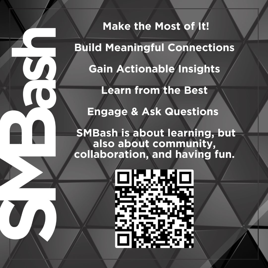 🚨 The SMBash 2025 Schedule is LIVE! 🚨

Check out the full lineup of action-packed sessions, expert speakers, and can't-miss networking opportunities. Now’s the time to lock in your plans—hotel blocks are filling fast, and the deadline to book is March 7!

🎟️ Get your ticket &amp;