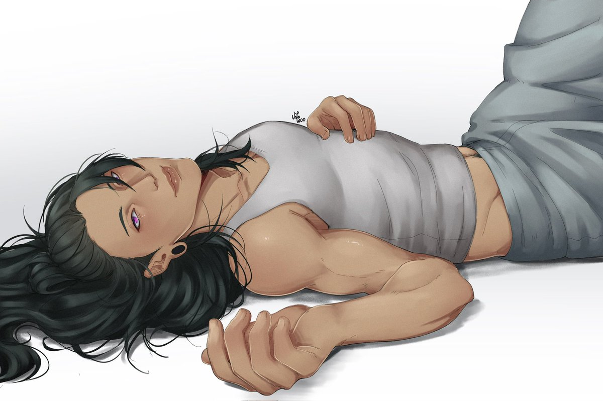 The look of seduction🥴

Had a hard time with his hair for some reason 
#JujutsuKaisen #GetoSuguru