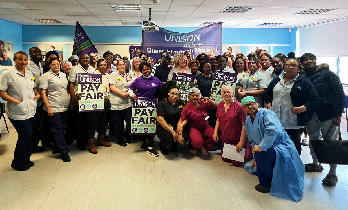 Remmi Sexton (@remmi_ldn_nhs) on Twitter photo 🏆Celebrating the win for HCAs <a href="/LG_NHS/">Lewisham and Greenwich NHS Trust</a> 🏆 Band 2 to 3 uplift & back pay! Their courage in taking strike action has set a powerful example for London. This win shows the strength of standing together. Thanks to <a href="/cmcanea/">Christina McAnea</a> for joining us & supporting the fight! #PayFairforPatientCare 🏆Celebrating the win for HCAs <a href="/LG_NHS/">Lewisham and Greenwich NHS Trust</a> 🏆 Band 2 to 3 uplift & back pay! Their courage in taking strike action has set a powerful example for London. This win shows the strength of standing together. Thanks to <a href="/cmcanea/">Christina McAnea</a> for joining us & supporting the fight! #PayFairforPatientCare