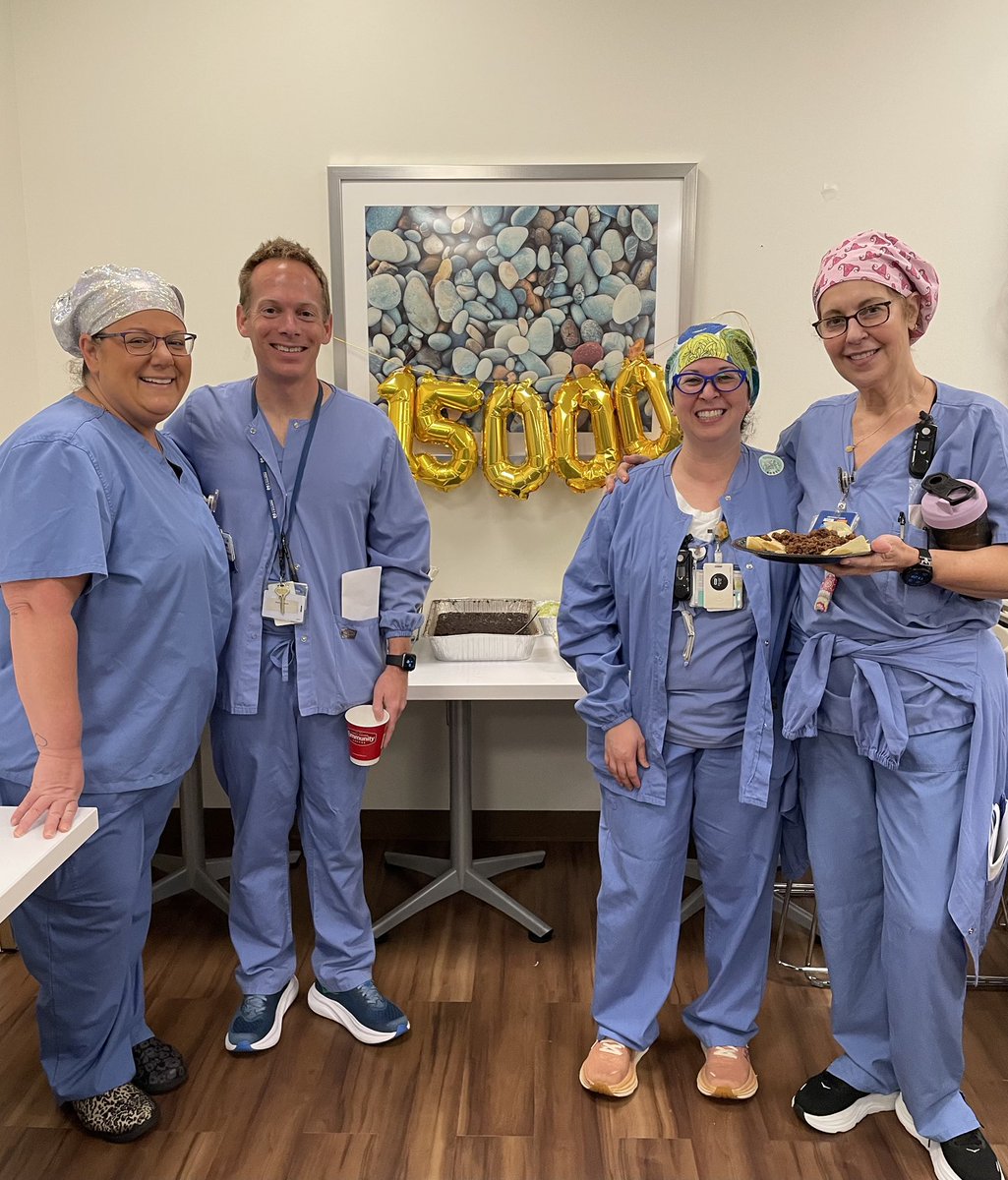 Tacos and cake to celebrate 15,000 robotic surgeries for our cancer patients <a href="/MoffittNews/">Moffitt Cancer Center</a>

To clarify, I was only involved in a small percentage of the 15,000. 

<a href="/DanielAnayaMD/">Daniel Anaya</a> <a href="/JBaldonadoMD/">Jobelle Baldonado</a> <a href="/StefanouAmalia/">Amalia Stefanou MD</a> <a href="/SpiessPhilippe/">Philippe spiess</a> <a href="/JohnEMullinaxMD/">John E. Mullinax, MD, FACS</a> <a href="/karenluMD/">Karen Lu</a> <a href="/PatrickHwuMD/">Dr. Patrick Hwu</a> <a href="/SocSurgOnc/">Society of Surgical Oncology</a>