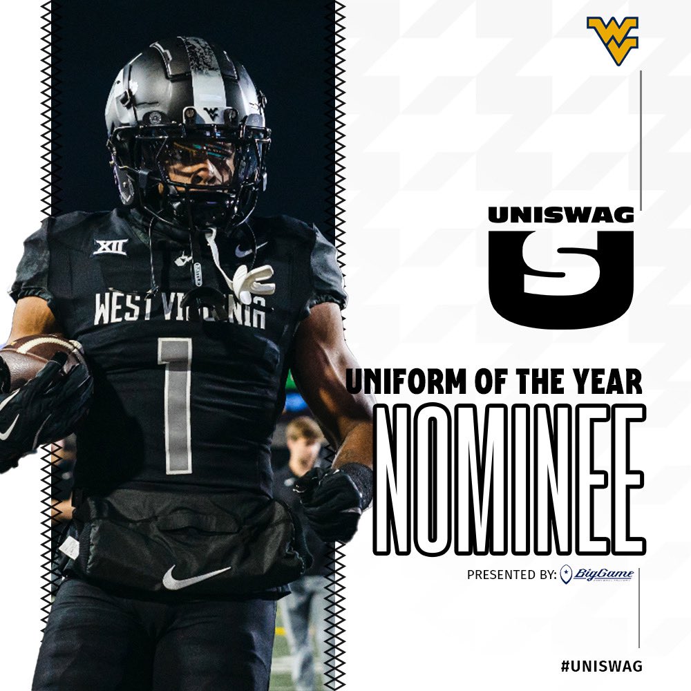 UNISWAG (@uniswag) on Twitter photo UNISWAG Uniform of the Year Nominee presented by <a href="/BigGameUSA/">Big Game USA</a>
<a href="/WVUfootball/">West Virginia Football</a> is up for the best uniform of the 2024 College Football season!
Click here to vote: bit.ly/2sHF6u9
#uniswag UNISWAG Uniform of the Year Nominee presented by <a href="/BigGameUSA/">Big Game USA</a>
<a href="/WVUfootball/">West Virginia Football</a> is up for the best uniform of the 2024 College Football season!
Click here to vote: bit.ly/2sHF6u9
#uniswag