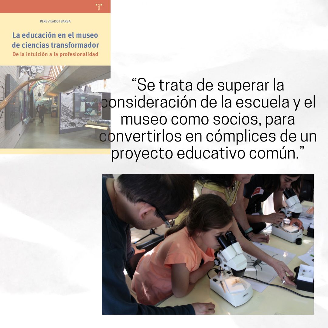 El Museo Transformador (@emtransformador) on Twitter photo 📚"Se trata de superar la consideración de la escuela y el museo como socios para convertirlos en cómplices de un proyecto educativo común"
<a href="/pereviladot/">Pere Viladot Barba</a> La educación en el museo de ciencias transformador
⬇️
Ediciones Trea: tinyurl.com/22olkncz
Amazon: tinyurl.com/2d25ens7 📚"Se trata de superar la consideración de la escuela y el museo como socios para convertirlos en cómplices de un proyecto educativo común"
<a href="/pereviladot/">Pere Viladot Barba</a> La educación en el museo de ciencias transformador
⬇️
Ediciones Trea: tinyurl.com/22olkncz
Amazon: tinyurl.com/2d25ens7