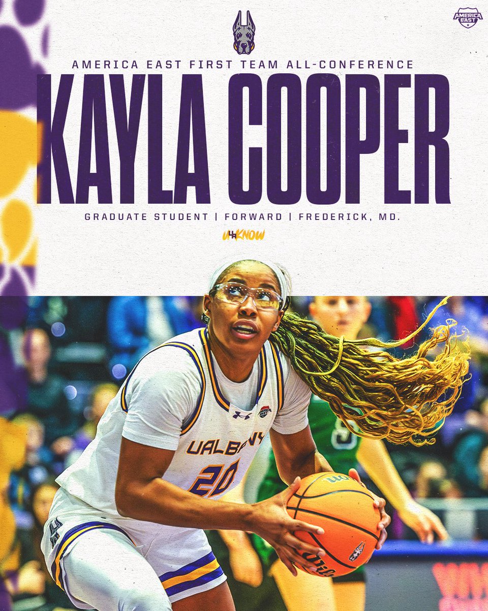Kayla Cooper is THE Player of the Year ‼️

An all-around player, she ranks in the top of the conference in all five of six major stats - points, rebounds, assists, steals, and field goal percentage!

Full release ➡️ bit.ly/4isWTvZ

#UAUKNOW // #AEHoops