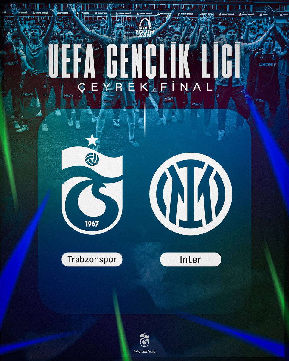 ℹ️ U19 Takımımızın UEFA Gençlik Ligi Çeyrek Final’deki rakibi Inter oldu.