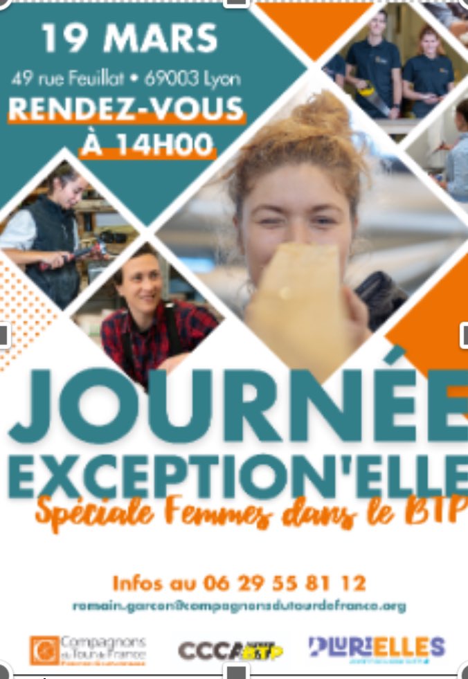 Joseph SANFILIPPO (@j_sanfilippo) on Twitter photo Entre le 4 et le 25 mars, les agences <a href="/FranceTravail/">France Travail</a> du #Rhone se mobiliseront dans le cadre de la #JourneeInternationaleDesDroitsDesFemmes 🤝
✅ 15 événements dans tout le département
✅ inscription via ww51.mesevenementsemploi.fr/?kwl=Postulez%…
3 exemples d’opérations sur l’emploi au féminin👇 Entre le 4 et le 25 mars, les agences <a href="/FranceTravail/">France Travail</a> du #Rhone se mobiliseront dans le cadre de la #JourneeInternationaleDesDroitsDesFemmes 🤝
✅ 15 événements dans tout le département
✅ inscription via ww51.mesevenementsemploi.fr/?kwl=Postulez%…
3 exemples d’opérations sur l’emploi au féminin👇