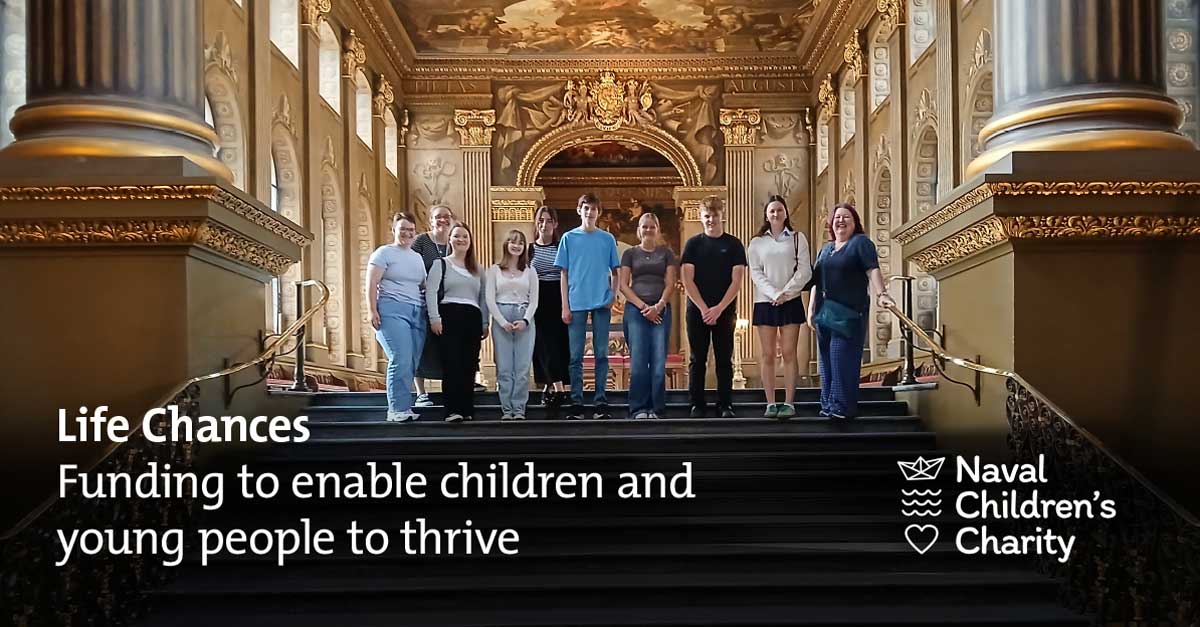 Greenwich_Hosp's tweet image. Last year, we contributed funding to the @NavalChildren Life Chances programme—a transformative initiative helping young people learn, grow, and connect with peers from similar backgrounds through enriching experiences.
Learn more about our funding: shorturl.at/odLGj