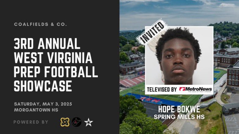 Hope Bokwe (@bokwe2026) on Twitter photo Thank you <a href="/CoalfieldsCo/">Coalfields & Co.</a> for the personal invite. Excited to showcase my talent.
<a href="/smcardsfb/">Spring Mills Cardinal Football</a> <a href="/CoachLaw31/">Marcus Law</a> <a href="/hesen_buddy/">buddy hesen</a> Thank you <a href="/CoalfieldsCo/">Coalfields & Co.</a> for the personal invite. Excited to showcase my talent.
<a href="/smcardsfb/">Spring Mills Cardinal Football</a> <a href="/CoachLaw31/">Marcus Law</a> <a href="/hesen_buddy/">buddy hesen</a>