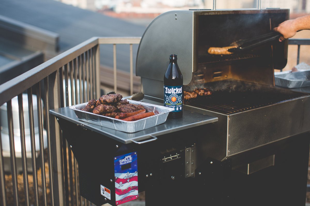 Brats, Burgers &amp; Beer. 

Get your American Made smoker/grill today! 
makgrills.com/grills