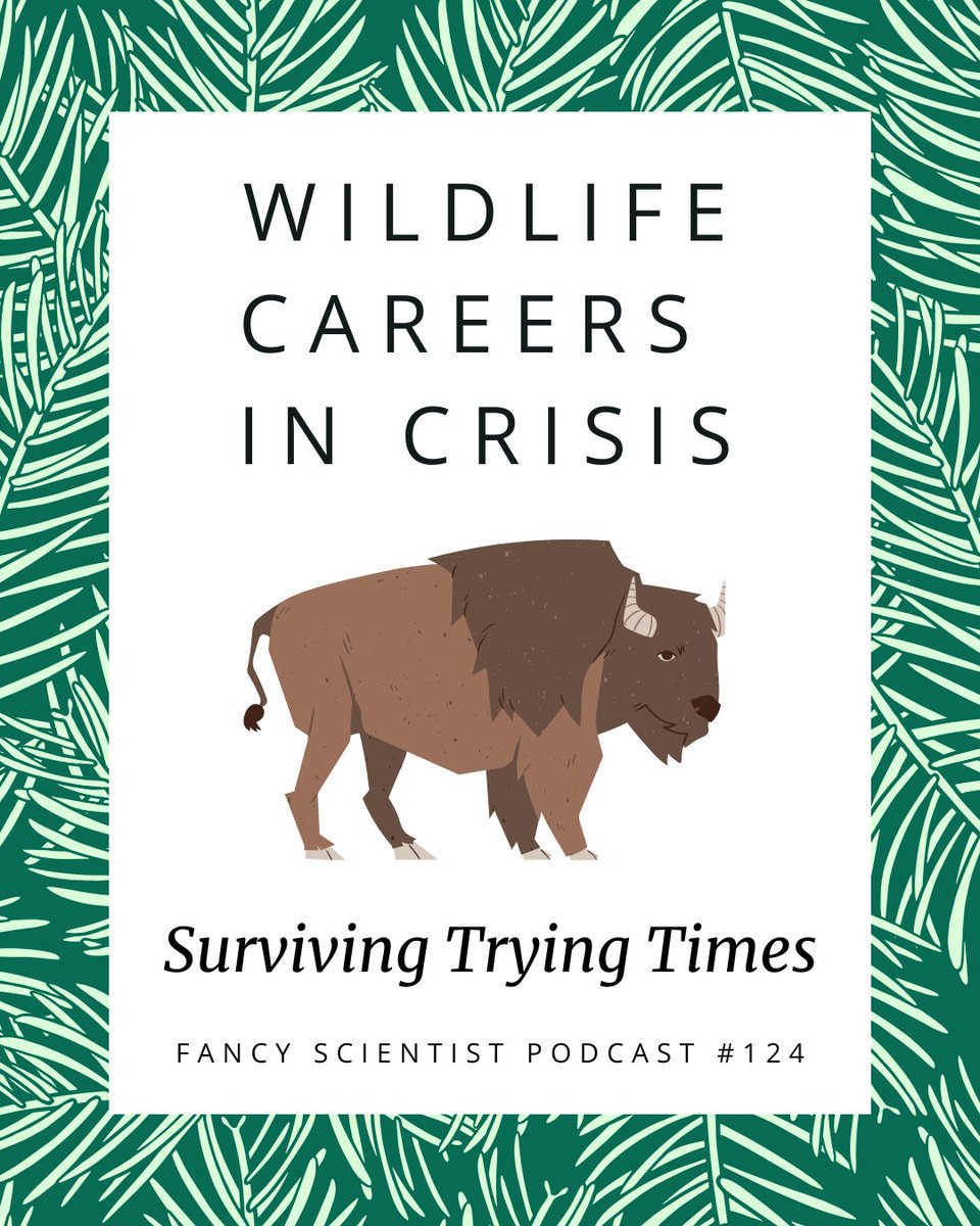 Yesterday I released a podcast giving those in wildlife professions hope, concrete tips on what they can do to navigate this administration, reassurance that there's going to be jobs, &amp; that their work is valuable.

stephanieschuttler.com/124-wildlife-c…