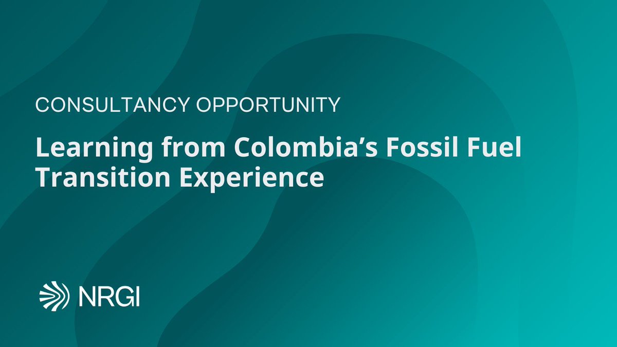 📢 Consultancy #Colombia

We’re looking for monitoring &amp; evaluation professionals with experience in extractive industries, fossil fuel governance and political economy to assess NRGI's work in Colombia.

🔎 Apply now: resourcegovernance.org/sites/default/…
