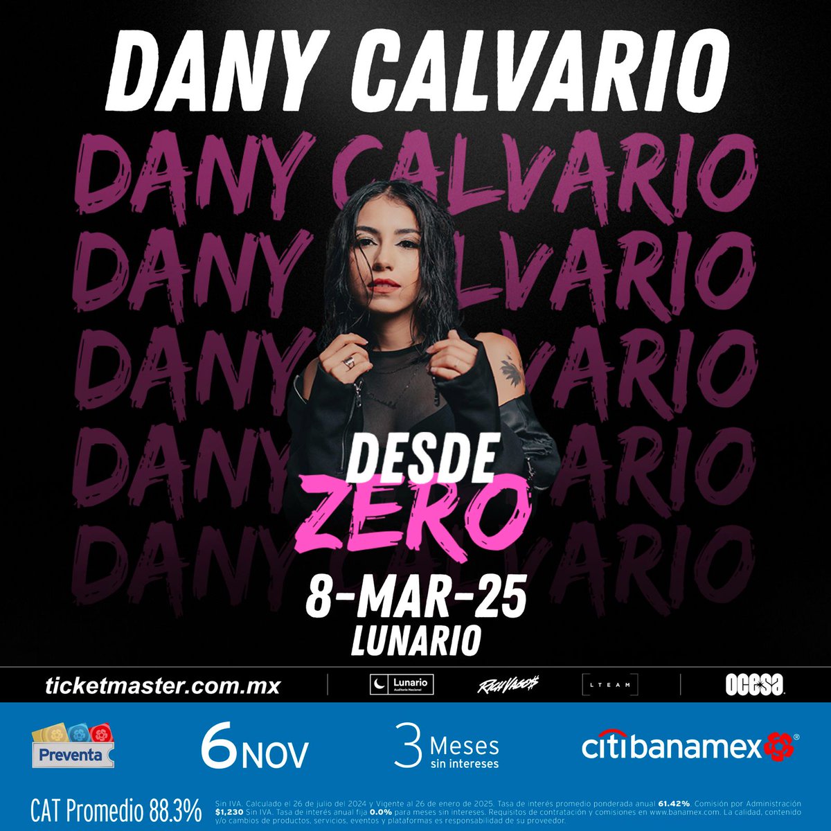 CapitalinoMx's tweet photo. 🎶 ¡Atención, fans de @Daanycalvario! 🎶
Tenemos pases dobles para su concierto en el @LunarioMx este #8Marzo y pueden ser tuyos. 🎟️✨

Para participar:
Sigue nuestras redes
Dale ❤️,RT 
Comenta tu canción favorita de Dany.
 #Desdezero #Lunario #ganatusboletos https://t.co/sOeUg6mXL3