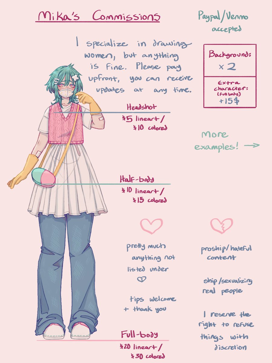 mikanviola8's tweet image. Hello, everyone! I am accepting 1 emergency half or full body colored commission and then will also pin this for future reference if I open them again. Please consider purchasing from me! Contact me on Discord at @ mikanviola . Thank you.