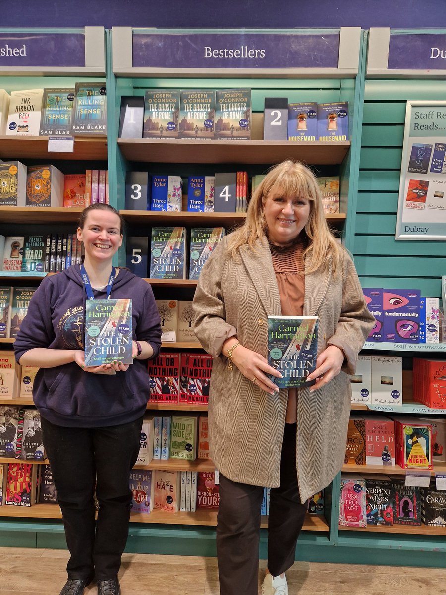 Hachette Ireland (@hachetteire) on Twitter photo Samantha of <a href="/DubrayBooks/">Dubray</a> <a href="/DundrumTC/">Dundrum Town Centre</a> with Carmel on the last stop of #TheStolenChild tour.
Many thanks to you, Una, Sinead and the other lovely booksellers.
<a href="/HappyMrsH/">Carmel Harrington Author</a>
<a href="/headlinepg/">Headline Books</a> Samantha of <a href="/DubrayBooks/">Dubray</a> <a href="/DundrumTC/">Dundrum Town Centre</a> with Carmel on the last stop of #TheStolenChild tour.
Many thanks to you, Una, Sinead and the other lovely booksellers.
<a href="/HappyMrsH/">Carmel Harrington Author</a>
<a href="/headlinepg/">Headline Books</a>