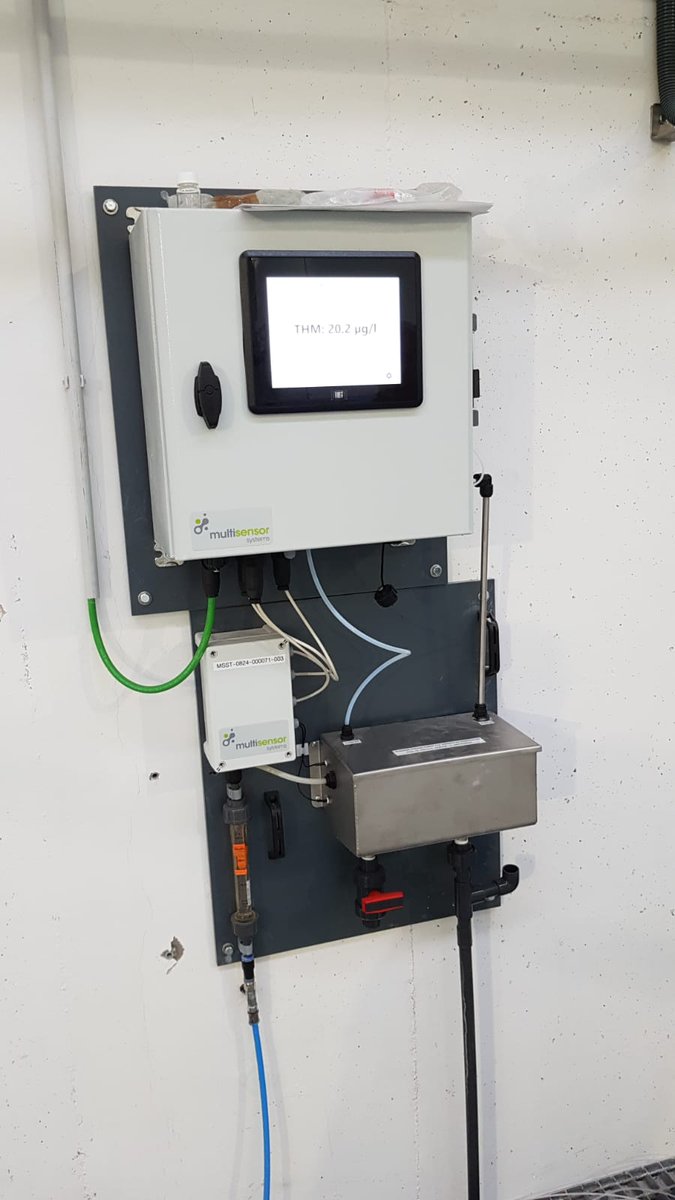 Multisensorsyst's tweet image. 🚰💧 Visiting a water treatment plant in East Spain today, where our MS2000 Total THM analyser is measuring ~20 ppb of THMs!

⚠️ THMs are disinfection byproducts that need strict monitoring for safe drinking water.

🔬 Real-time analysis = Better compliance #WaterQuality #THMs