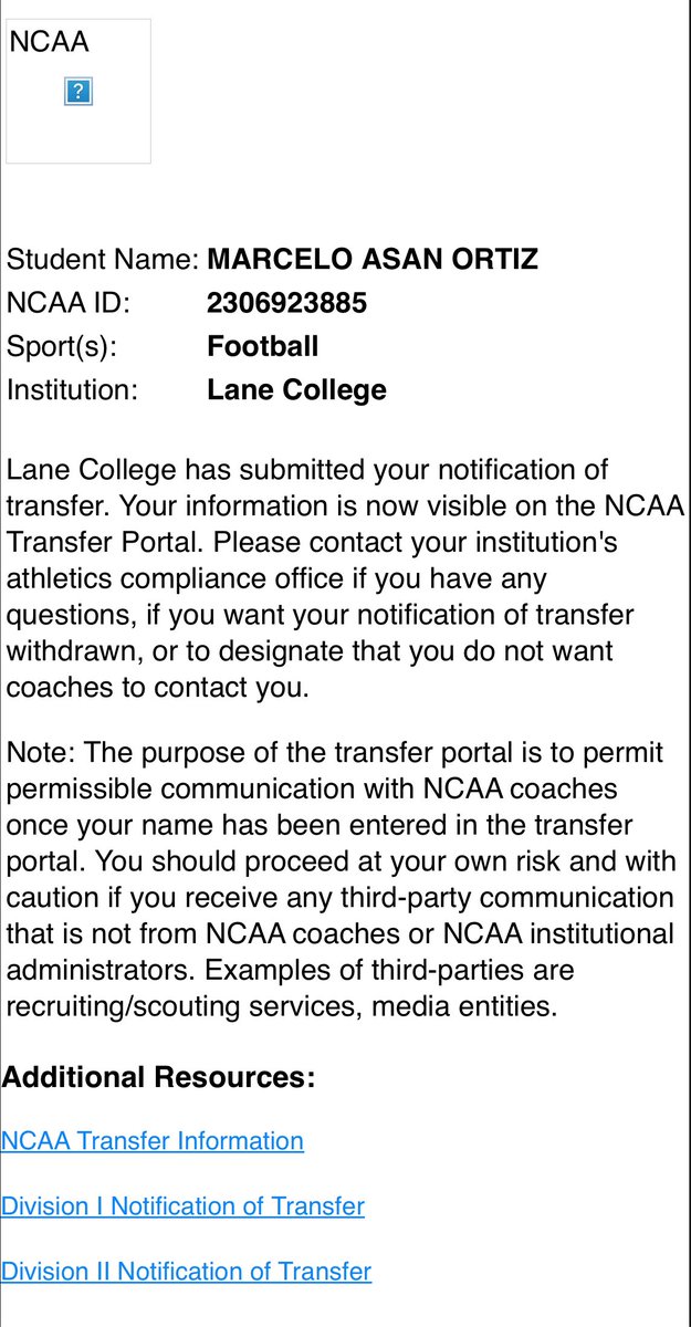 I have officially entered the Transfer Portal. Excited to see where god takes me. #AGTG