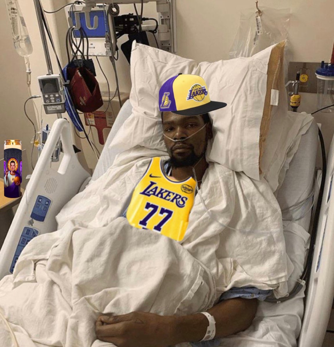 LukaUpdates's tweet photo. “you’re a sick individual if you think the Lakers can win championship this year” 

me: https://t.co/akoCLEZOkB