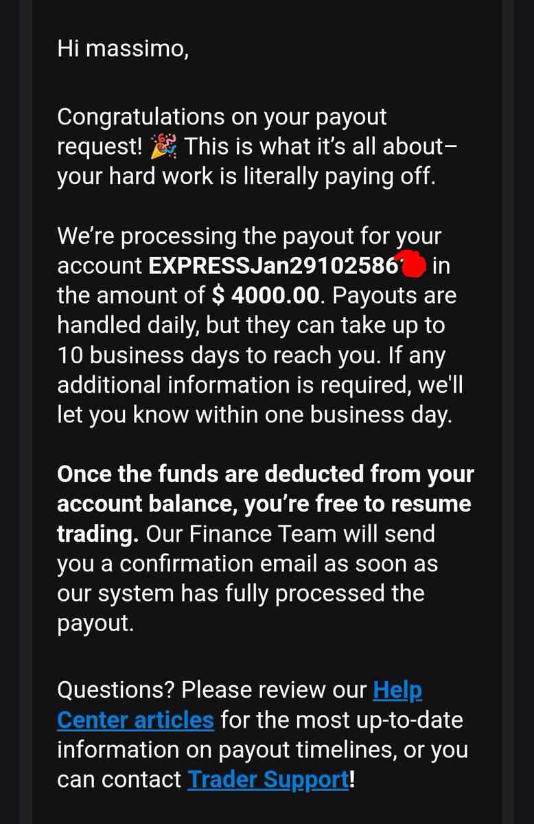 MaxDean0618's tweet image. I requested an $8,000 payout from Topstep. I&apos;m waiting for the funds to be deducted from my XFA so I can keep trading. Hopefully, I&apos;ll be back in action tomorrow — the winning streak continues, now at 25 days in a row!
@Topstep @TopstepTV