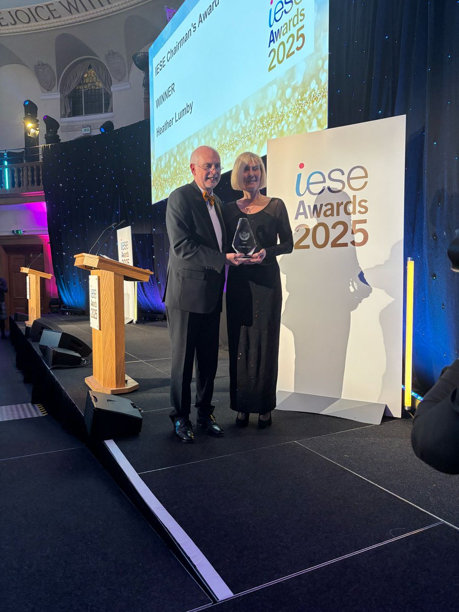 iESE (@ieseltd) on Twitter photo WINNER for the iESE Chairman’s Award 2025 is presented to <a href="/heather_iese1/">heather lumby</a>! #iESEAwards25 #Chairmansaward WINNER for the iESE Chairman’s Award 2025 is presented to <a href="/heather_iese1/">heather lumby</a>! #iESEAwards25 #Chairmansaward