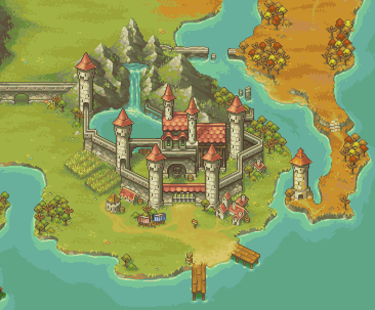 very small preview of a world map im working on :) #pixelart