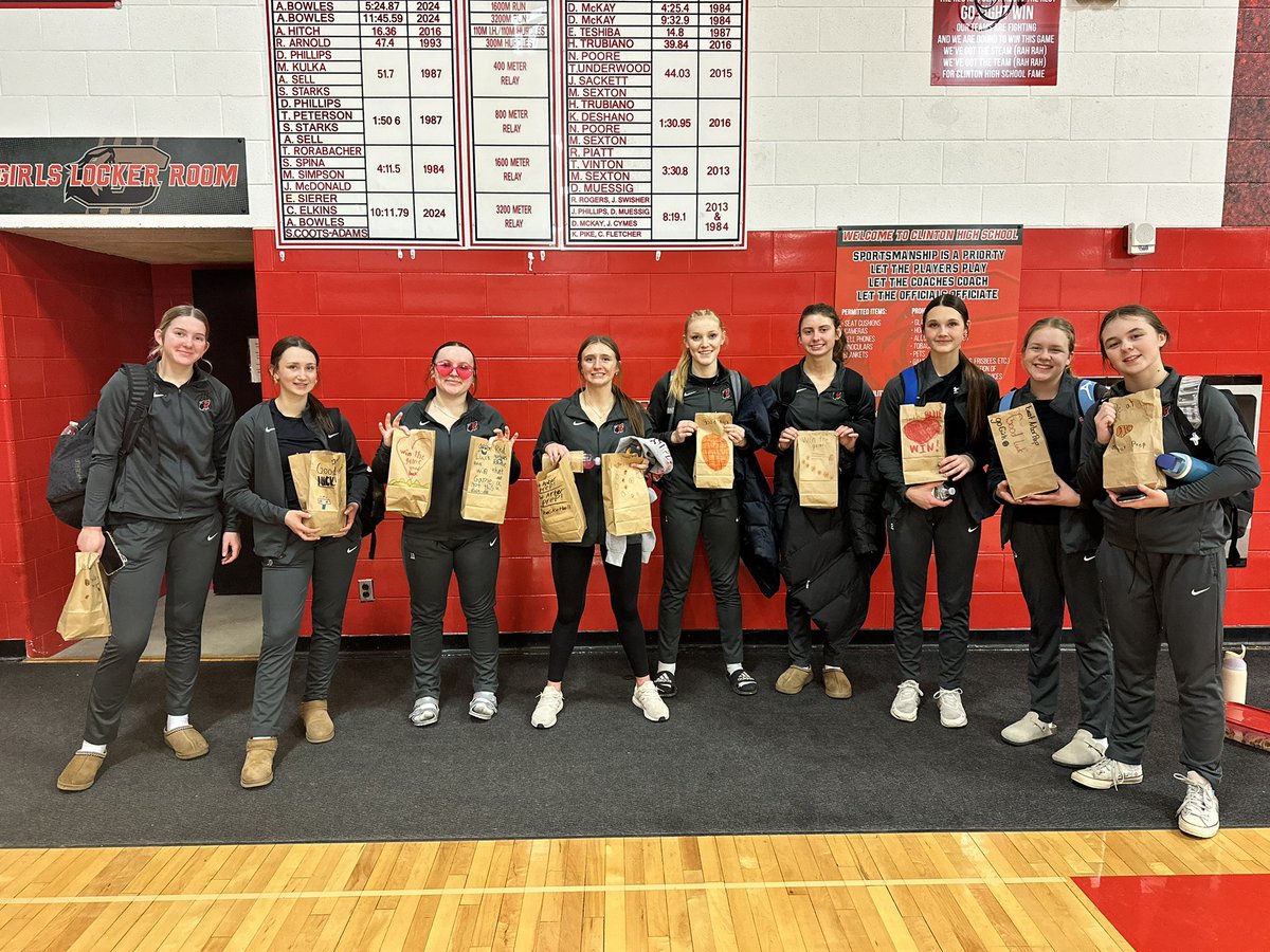 Thank you to Mrs. Erickson's class for the good luck bags! We appreciate it!