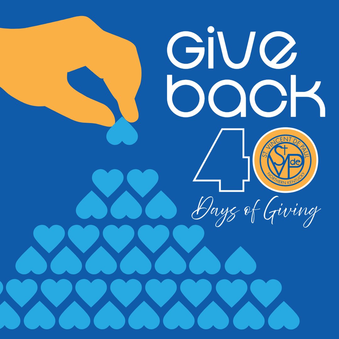 Join us for 40 Days of Giving! This Lenten season, learn about the many different ways you can give in support of SVdP NKY and our programs! Ready to give now? Visit svdpnky.org/donate/ to connect your donation with a current need. #NeighborsYouCanCountOn #HelpUsHelpOthers