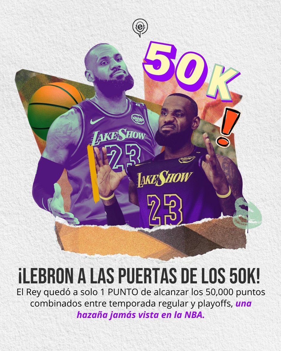 EsquinaRD's tweet image. 🏀🔥 ¡LeBron hace historia! Se convierte en el primer jugador en la NBA en alcanzar 50,000 puntos! ¿El GOAT definitivo? 💪🏽 #LeBronJames #50points