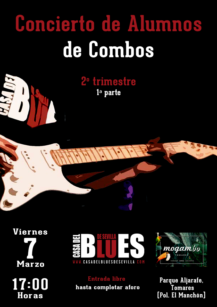 ¡Ven a apoyar y a disfrutar con nuestros alumnos! Web:  casadelbluesdesevilla.com/index.php/noti… Facebook: facebook.com/events/3959918… #tallerdeblues #escuelademusica #blues #concierto