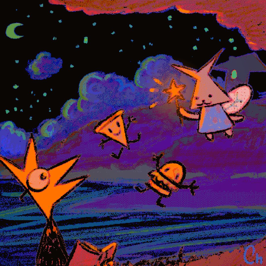 POCKETCHA0S's tweet image. Hi! I'm Chaos. I'll be uploading my illustrations here, I like to paint mainly night landscapes with little animals. Hope you like it :) #artmoots #digitalart