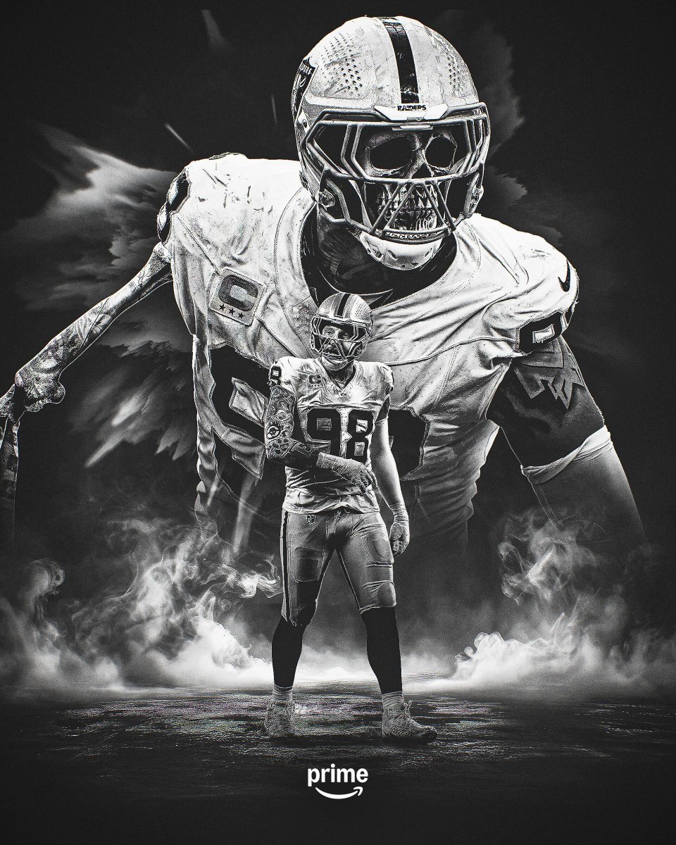 NFLonPrime's tweet image. Committed to the silver and black 🫡