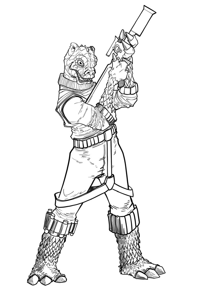 Doodlebags's tweet image. #bossk another #BountyHunter from #starwars #digital line art
.
.
.
.
.
#art #illustration #doodlebags #doodle #draw #drawing #nashville #nashvilleartist #nashvilleart  #scifi #Theempirestrikes #trandoshan #theclonewars