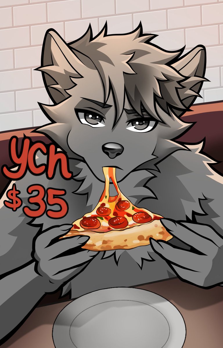 🍕 Pizza YCH available! 🍕 

• Only 3⃣5⃣ USD!
• Any species/gender
• Unlimited slots - DM or comment to claim a slot!