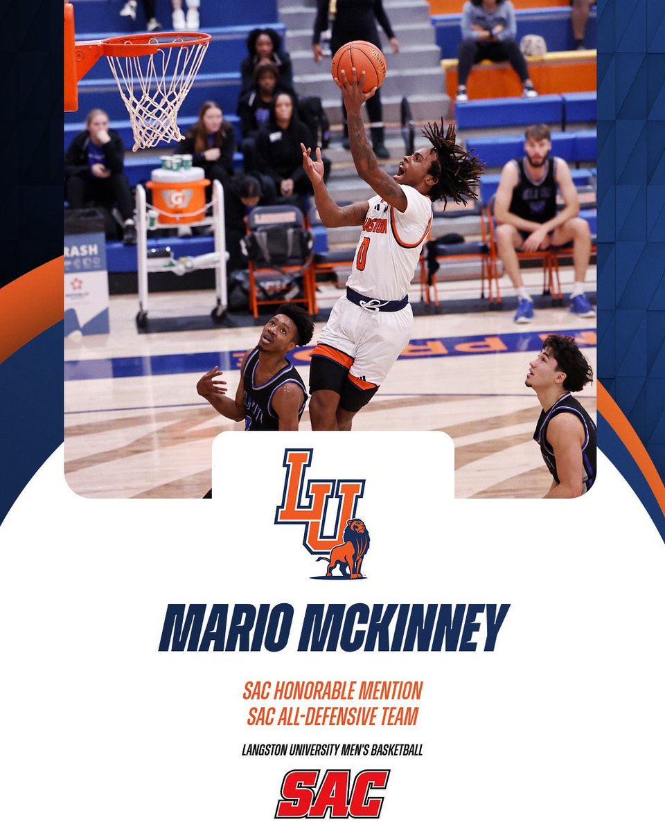 LangstonSports's tweet image. 🦁 Mario McKinney 🦁

SAC Honorable Mention
SAC All-Defensive Team

#goLions X #WeRoar