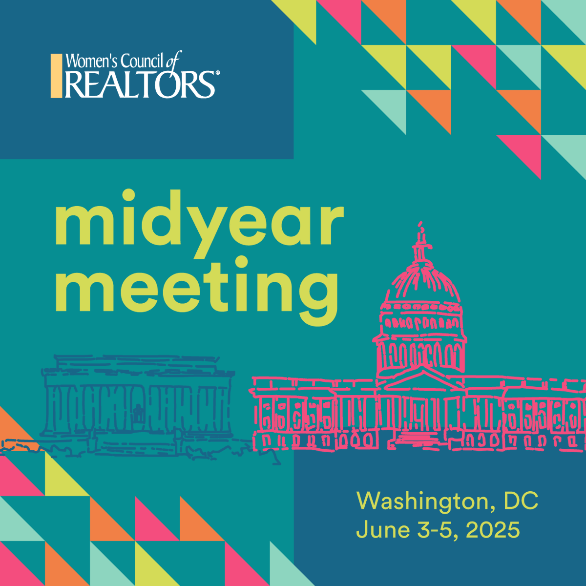🌟Join us for the Women's Council Midyear Meeting, June 3-5, 2025, in Washington, D.C.! 
🎟️ Registration opens tomorrow, March 6 at noon CST—secure your spot early for the best rate. 
🔗 bit.ly/4ktdAt9

#StrongerTogether #WomensCouncil #LeadersMadeHere
