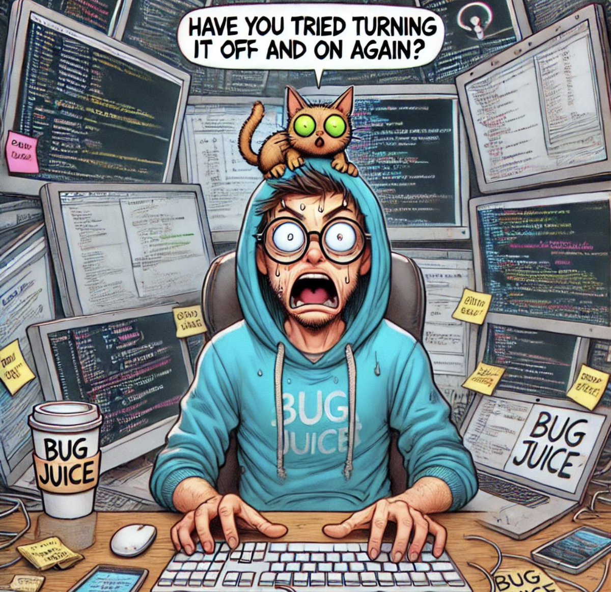 Nazanin2005b's tweet image. Coding Rule: If it works, don’t touch the laptop. 😱💻
If it breaks… just stare at the screen like it's someone else’s fault. 🤡😂 #DevLife #CodeLogic