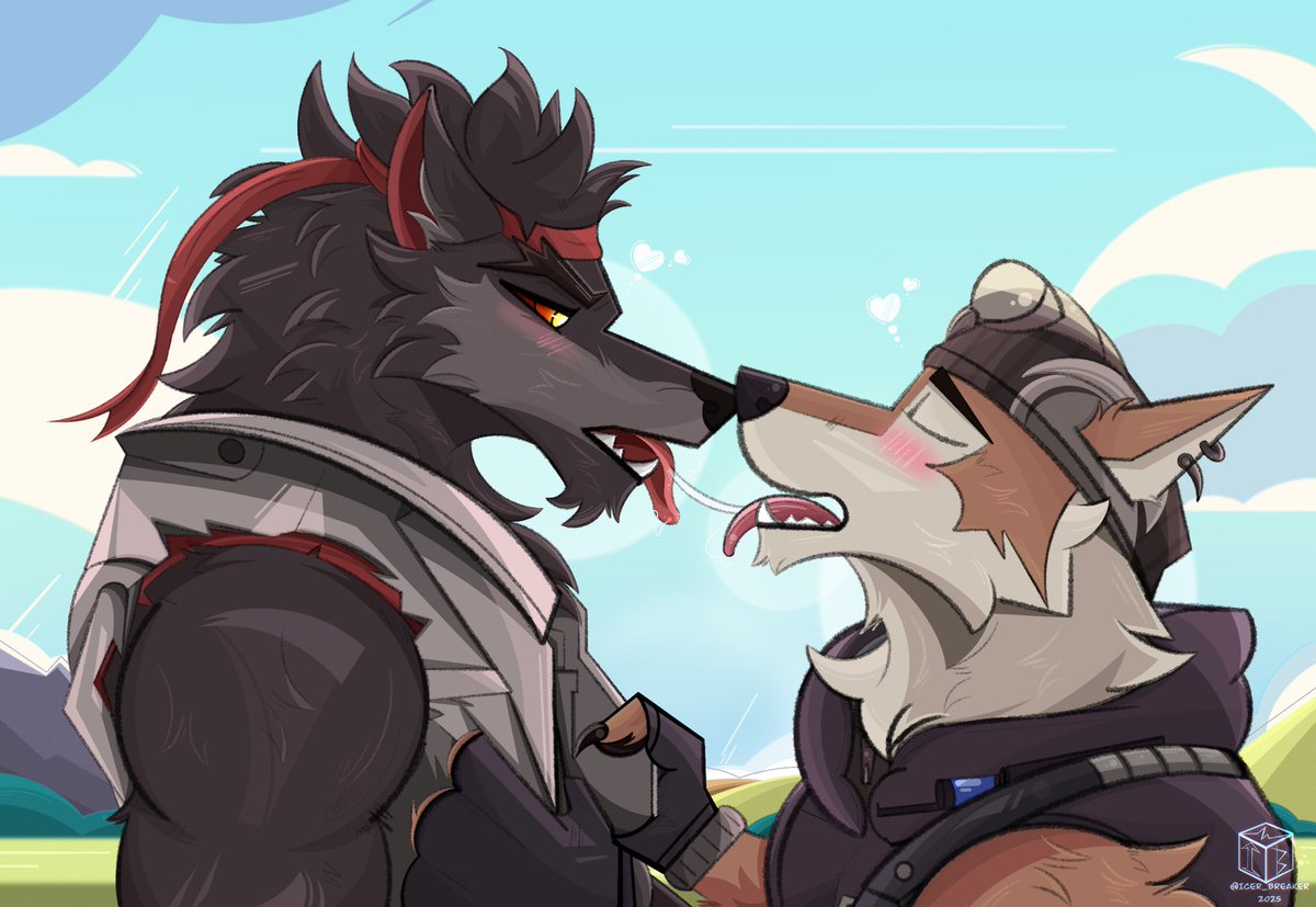 And the bfs kissed 💋each other and lived happily ever after 
🐺x🐕 ❤️