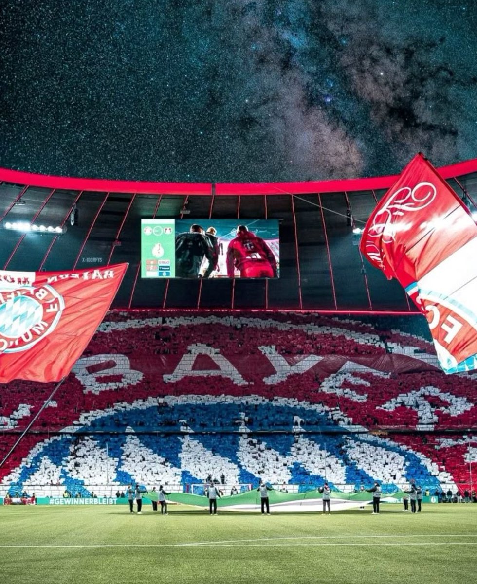 ليالي رمضان شهر خير بركه 
انتصار بالابطال لبعبع الأبطال
٣ مع الرافة ضمنا الوصول لربع النهائي
Mia san mia دايما وابدا 
هاتووو تباريككم ياعيال 🤍❤️