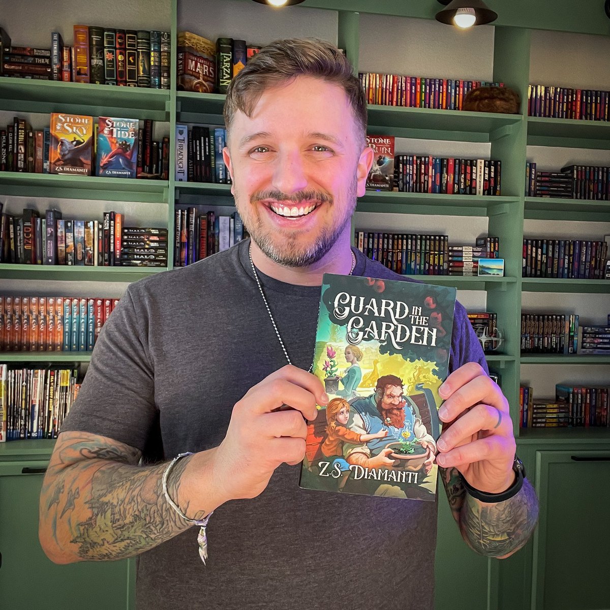 My 15 y/o son came home from school today to tell me that he loves Guard in the Garden. “Best book I’ve ever read!” he said. “Every time I read it, I just want to keep reading it. I love it so much. I’ve loved all your books. But this one is just amazing.”

He proceeded to … 1/2