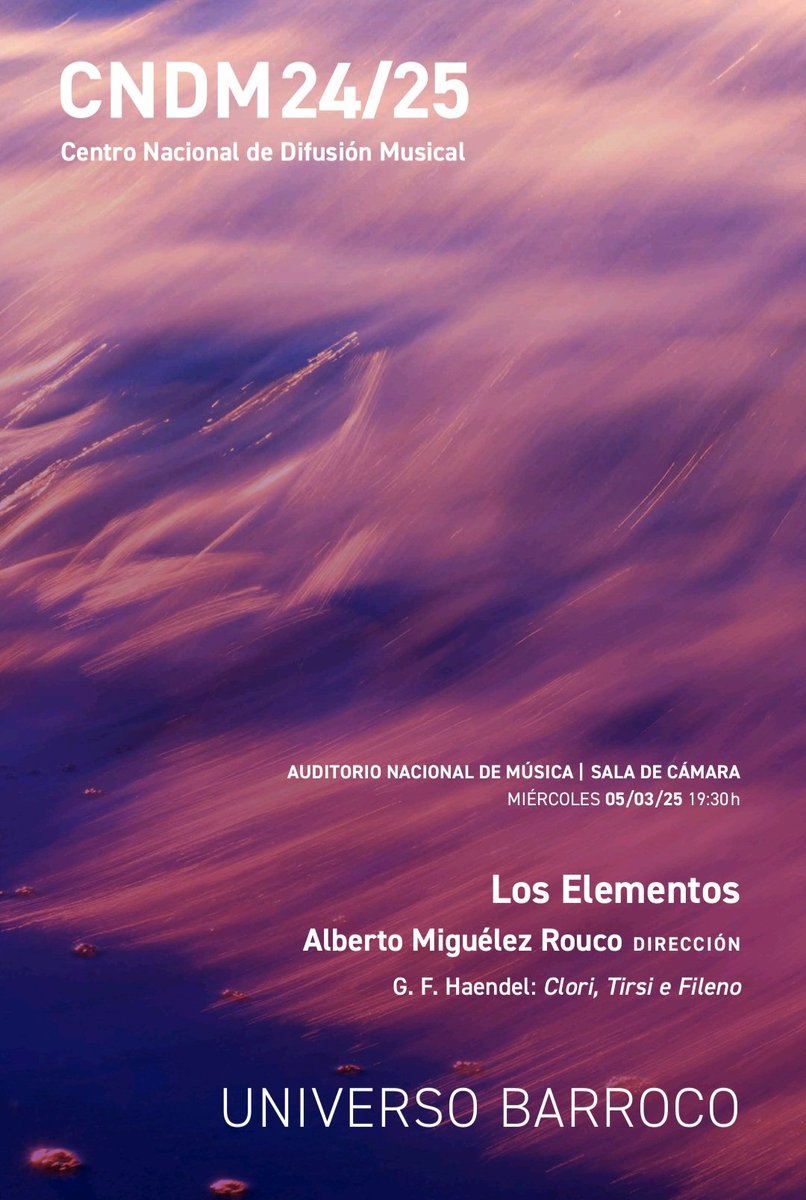 elcriticorn's tweet photo. Continúa la residencia de @albertomrouco y #LosElementos en el @cndm_inaem. Regresan por tercera vez para ofrecer esta serenata poco habitual del #Handel italiano. Les acompañan dos de las voces más destacadas de la actualidad en el canto histórico.
#Musicología #VidaDeCrítico. https://t.co/gbIpr2ungW