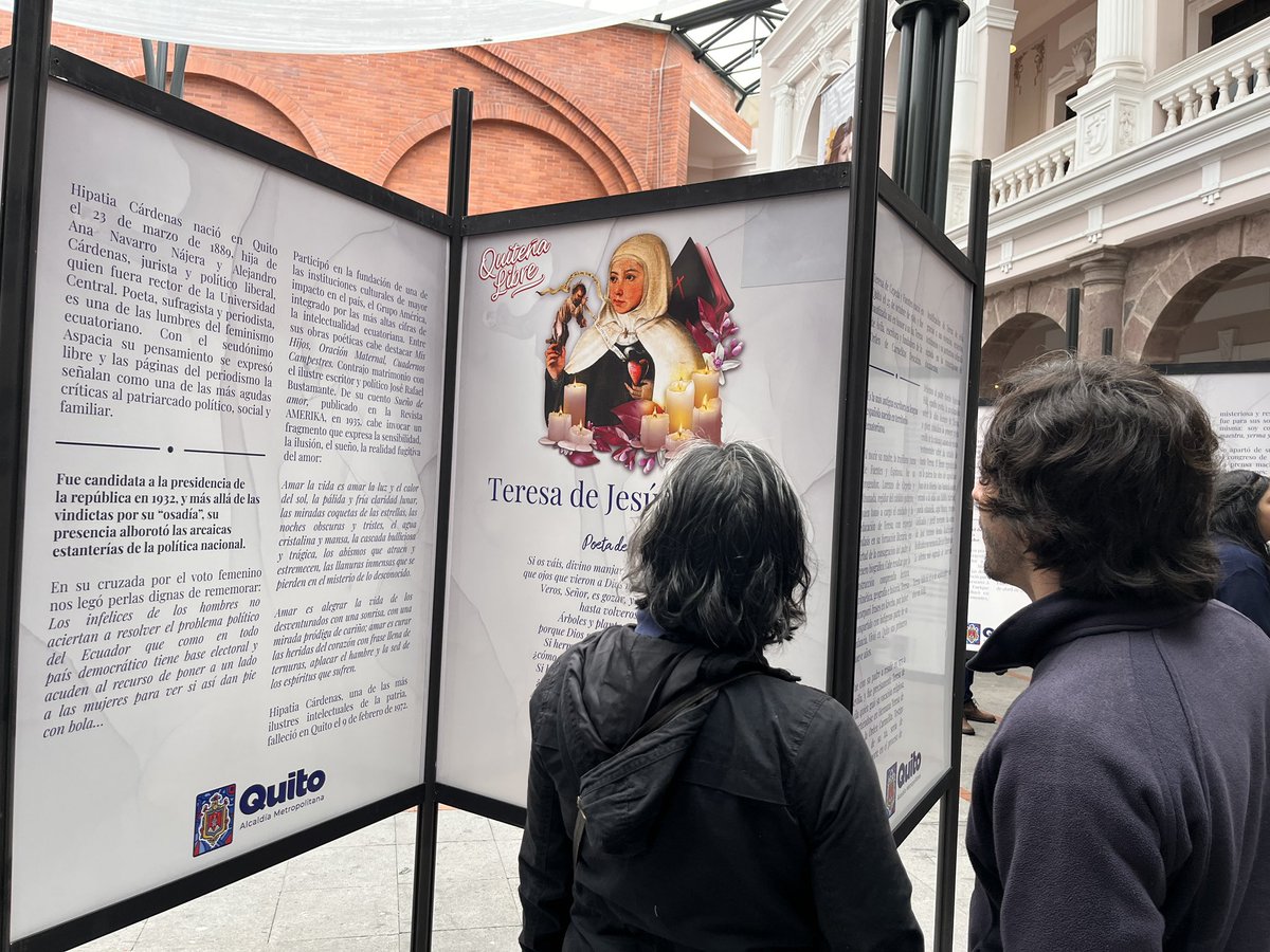 🟣 #SomosPatrimonio | Reaperturamos Quiteña Libre en el <a href="/CentroCulturalQ/">Centro Cultural Metropolitano</a>, una exposición que visibiliza a 45 mujeres que marcaron la historia de #Quito.

📅Disponible hasta el 15 de marzo, de miércoles a domingo. 
⏰09h30 a 16h30

#QuitoRenace