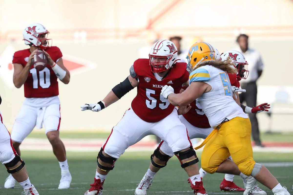 Mike Rittelmann (@mrittcgs) on Twitter photo <a href="/CGSAllStar/">The College Gridiron Showcase</a> Pro Day Tracker:
March 3rd: <a href="/MiamiOHFootball/">Miami Football</a>
⬇️⬇️
✅ DL <a href="/UgwuBrian/">Brian Ugwu</a> ➡️ Finished season with 59 tackles, 14.5 tackles for loss, 7.5 sacks and 16 quarterback hurries /1st All-<a href="/MACSports/">MACtion</a>
✅ OT <a href="/kolby_borders/">Kolby Borders</a> ➡️ Started all 14 games and helped the RedHawks rush for <a href="/CGSAllStar/">The College Gridiron Showcase</a> Pro Day Tracker:
March 3rd: <a href="/MiamiOHFootball/">Miami Football</a>
⬇️⬇️
✅ DL <a href="/UgwuBrian/">Brian Ugwu</a> ➡️ Finished season with 59 tackles, 14.5 tackles for loss, 7.5 sacks and 16 quarterback hurries /1st All-<a href="/MACSports/">MACtion</a>
✅ OT <a href="/kolby_borders/">Kolby Borders</a> ➡️ Started all 14 games and helped the RedHawks rush for