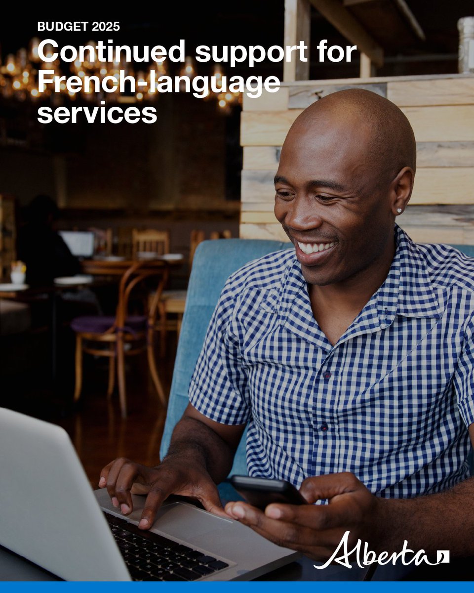 Alberta’s government invests $4.1M in Budget 2025 to enhance French-language services, support Francophone heritage and improve access to cultural and educational resources for French-speaking Albertans. #frAB 
Read more: alberta.ca/release.cfm?xI…