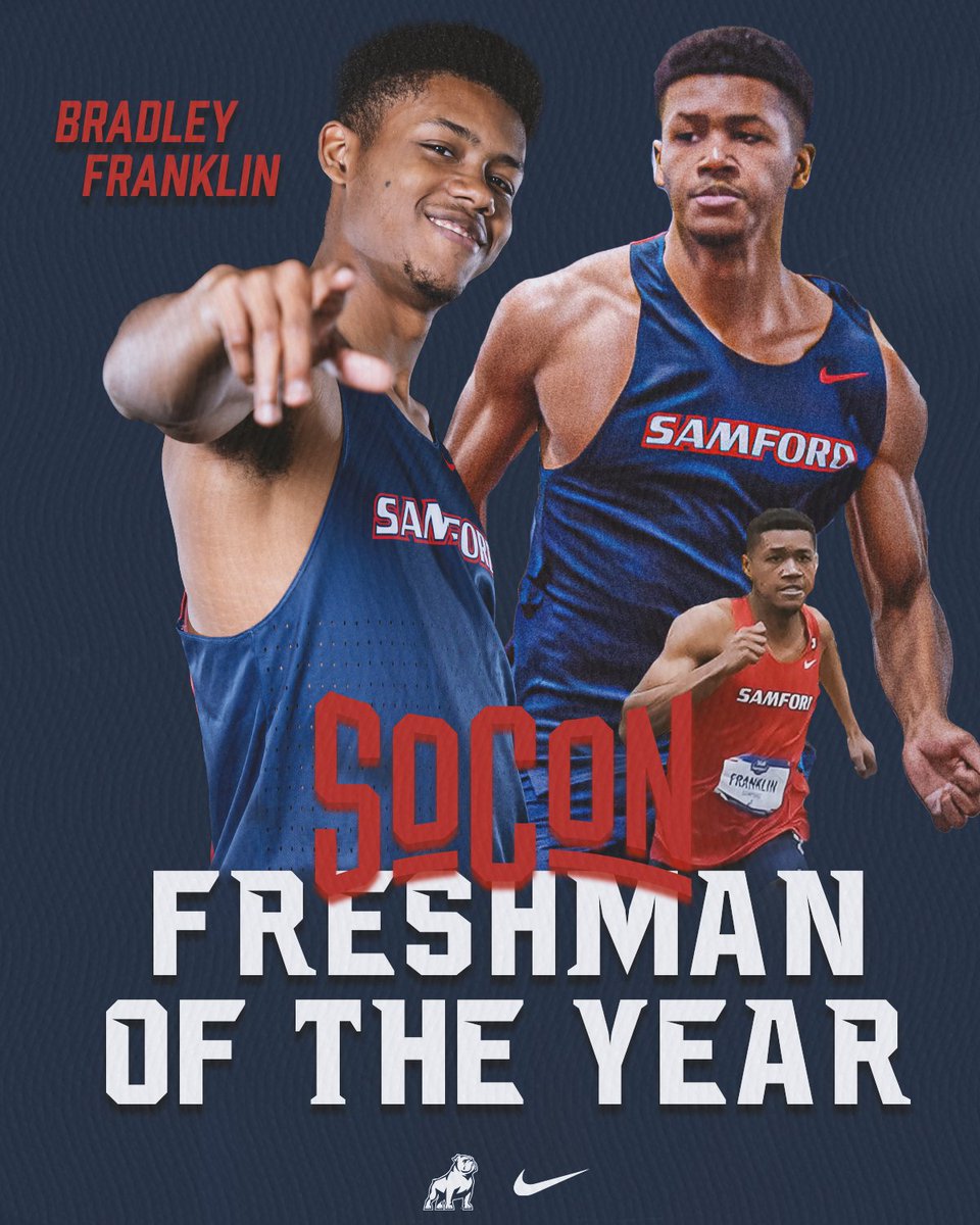 And he is just getting started, Bradley Franklin is your <a href="/SoConSports/">The Southern Conference</a> Freshman of the Year 👏👏

#AllForSAMford